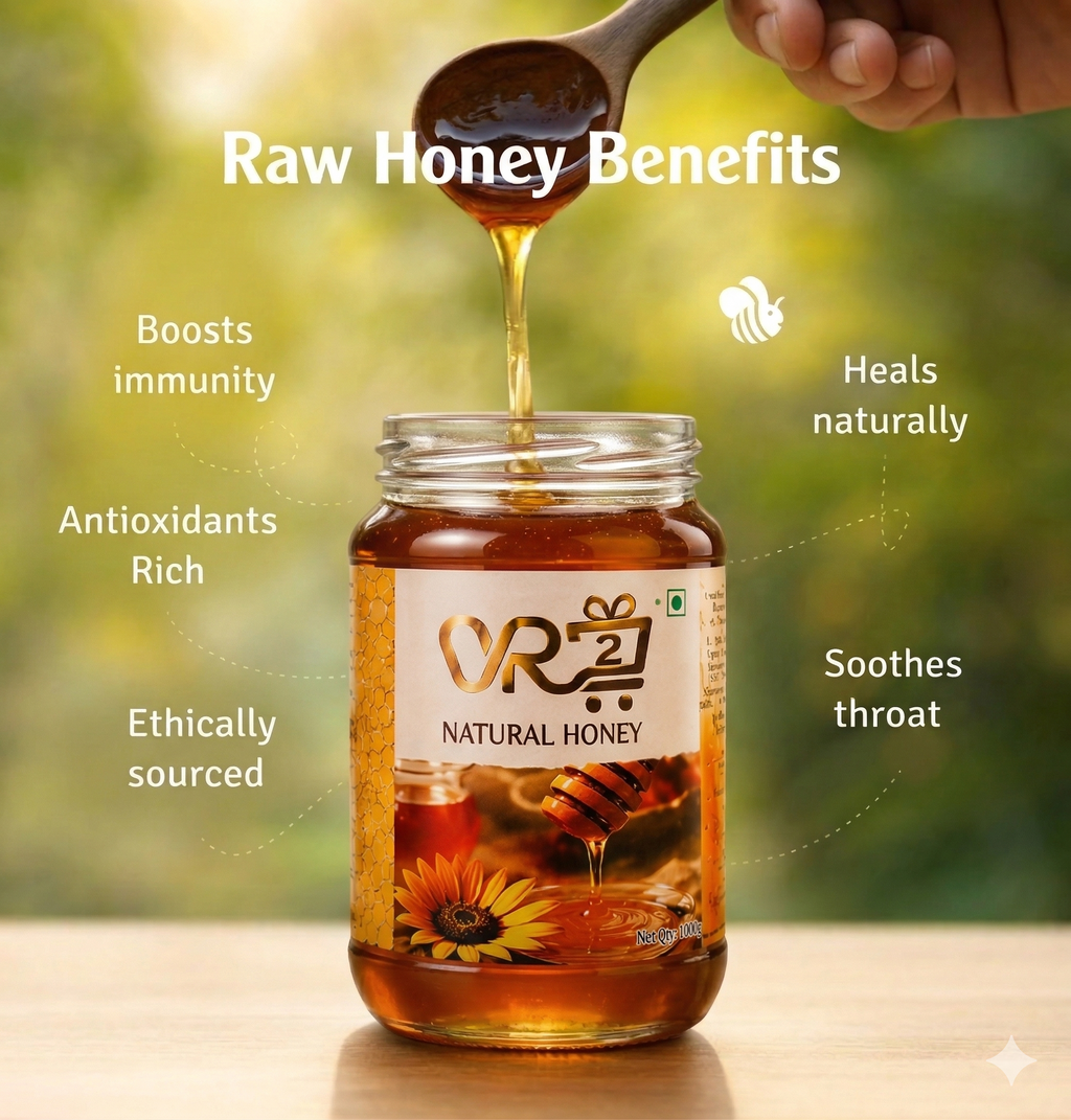 🍯 VR2 Organics Natural Honey – (500g)